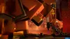 A scene from Minecraft Legends, featuring pig-like creatures in a fiery, blocky environment. Produktbild-Vorschau