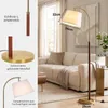Stojací Lampa Dřevo Ořech 170cm - Podlahová Mid-Century Náhled obrázku produktu 6