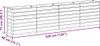 vidaXL Hochbeet Hellbraun 320 x 40 x 77 cm Verzinkter Stahl Produktbild-Vorschau 7