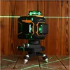 Plochá laserová vodováha 360 3D DEKO laserový kríž zelený Náhľad obrázku produktu 10