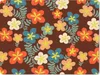 MuchoWow® Mauspad Mousepad Retro - Muster - Blumen - 1970er Produktbild-Vorschau 1