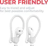 A close-up shot of two white earbud accessories attached to white earbuds, against a white background. Text is present above the product. Anteprima dell’immagine prodotto