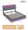 Boxspringbed 160x200 cm met USB-poort, bed met Productafbeelding-voorbeeld 3