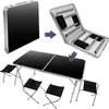 Table pliante multifonctions 120 x 60 cm avec 4 chaises - Voir les images du produit 4