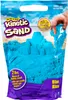 A bag of blue kinetic sand with a castle design on it. Voir les images du produit