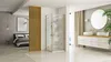Sprchovací kút REA HUGO DOUBLE BRUSH GOLD 80x90 Náhľad obrázku produktu 2