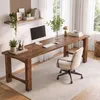 Massivholz Schreibtisch, extra langer Computertisch ca. 200 Produktbild-Vorschau 1