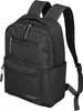 A black backpack is shown against a white background. Produktbild-Vorschau