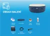 An image showing an inflatable hot tub and its accessories, with text indicating the contents of the package. Produktbild-Vorschau