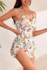 Dámský tankini se stylizovanými řasenými květy, plavkové Náhled obrázku produktu 3