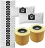 A collection of vacuum cleaner bags and filters. Produktbild-Vorschau