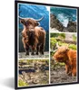 MuchoWow® Gerahmtes Poster Schottischer Highlander - Tiere Produktbild-Vorschau 1