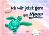 Ich wär jetzt gern am Meer Metallschild in 15x20 cm mit Produktbild-Vorschau 1