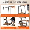 Four steps of assembling a media stand. Anteprima dell’immagine prodotto