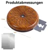 Edelstahl Bäckermesser mit graviertem Holzgriff,Profi Produktbild-Vorschau 2