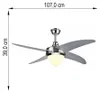 V-TAC LED-Deckenventilator VT-6043, EEK: F, 60 W, 1500 lm, Produktbild-Vorschau 13