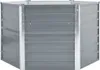 vidaXL Garten-Hochbeet Verzinkter Stahl 129x129x77 cm Grau Produktbild-Vorschau 1
