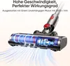 Close-up of a vacuum cleaner head with internal components visible, showing airflow. Produktbild-Vorschau
