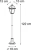 Klasyczna latarnia czarna 122 cm IP44 - Capital Podgląd zdjęcia produktu 3