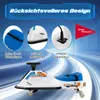 COSTWAY 24V Elektro Gokart, mit 3 Flaggen, Fußpedal, USB & Produktbild-Vorschau 5