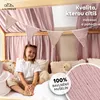Nebesa na domečkovou postel 67x270 cm pudrově růžová se Náhled obrázku produktu 2
