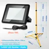 Jopassy LED Baustrahler 50W LED Fluter Flutlicht mit Stativ Produktbild-Vorschau 2