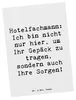 Mr. & Mrs. Panda Ansichtskarte Spruch Hotelfachmann Sorge - Produktbild-Vorschau 1