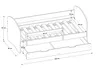 ACMA II Letto per ragazzi Letto per bambini 180 x 80 Letto Anteprima dell’immagine prodotto 5