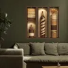 GKA 3 Stück 3D Wandtattoo Vasen A6 LED-Licht Wandregal Produktbild-Vorschau 3