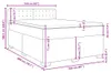 vidaXL Boxspringbett mit Matratze Weiß 160x200 cm Produktbild-Vorschau 8