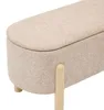 Muka-sitzbank mit stauraum, oval, 1-sitzer, beige  - Produktbild-Vorschau 3