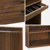 Kit guardaroba modulare decorazione legno 3 elementi, Noce Anteprima dell’immagine prodotto 3