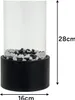 Stojící krb na bioethanol 28×16×16 cm práškově lakovaná Náhled obrázku produktu 2