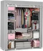 Großer Textil-Kleiderschrank Massido - Grau Produktbild-Vorschau 1