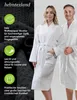heimtexland ® Bademantel Waffelpique Reisebademantel Produktbild-Vorschau 3