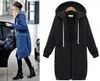 Sweatjacke Zip Hoodie Kapuzenjacke Long Jacke Langarm Produktbild-Vorschau 2
