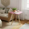 Carenza Home Beistelltisch Rosa 34x45 cm Holzbeine Produktbild-Vorschau 7