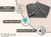 Haarturban / Kopfhandtuch aus Baumwolle, 64 cm, grau Produktbild-Vorschau 2
