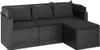 vidaXL 3-osobowa sofa ogrodowa z daszkiem i podnóżkiem z Podgląd zdjęcia produktu 6