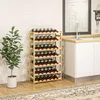 HOMCOM Weinregal Flaschenregal für 42 Weinflaschen, mit 7 Produktbild-Vorschau 2