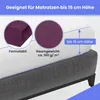 Frottee Spannbettlaken Pflaume 90x160 cm – Dehnbares Produktbild-Vorschau 7