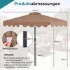 Parasol COSTWAY 270 cm, parasol de jardin à 8 baleines, Voir les images du produit 3
