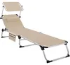 tectake® Aluminium Sonnenliege Lorella gepolstert, klappbar Produktbild-Vorschau 1
