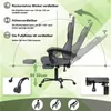 Diagram showing the adjustable features of a gaming chair. Voir les images du produit
