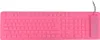 A pink silicone keyboard is shown against a white background. Podgląd zdjęcia produktu