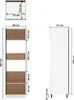 vidaXL Armoire réfrigérée Lyon noir 60x57x207 cm Bois Voir les images du produit 8