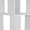 A close-up view of a white shelving unit. Produktbild-Vorschau