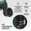 DEUBA TRAVEL Koffer Set 3tlg Hartschalenkoffer Dunkelgrün Produktbild-Vorschau 5