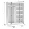 BEAUTYSOFA HELA armoire 120 cm - armoire à deux portes avec Voir les images du produit 4