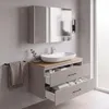 Badmöbel Set Liana Konsole 100 Eiche | Waschbecken | Produktbild-Vorschau 5